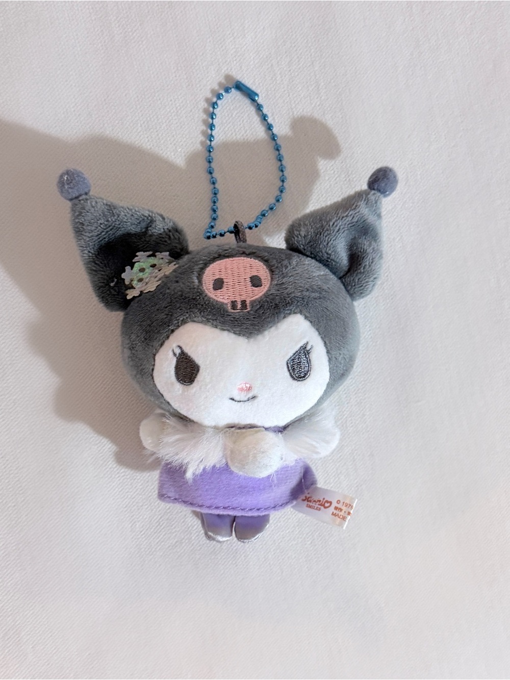 Sanrio Kuromi Snow Edition Plush Key Ring